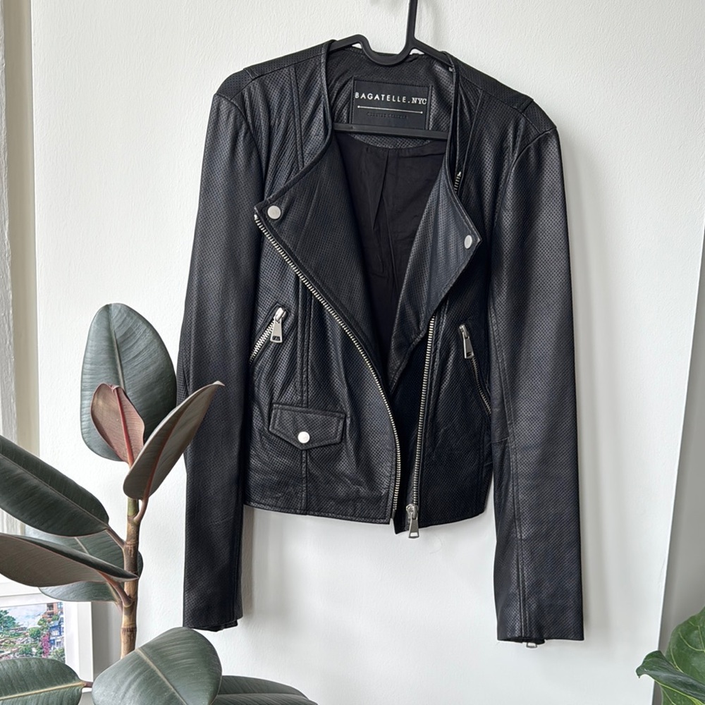Bagatelle Women's Black Leather Jacket
